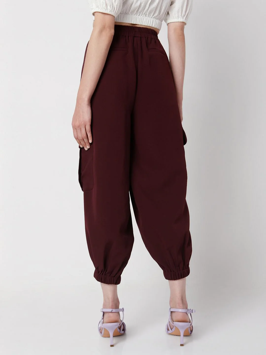 Maroon Baggy Pants - Image 4