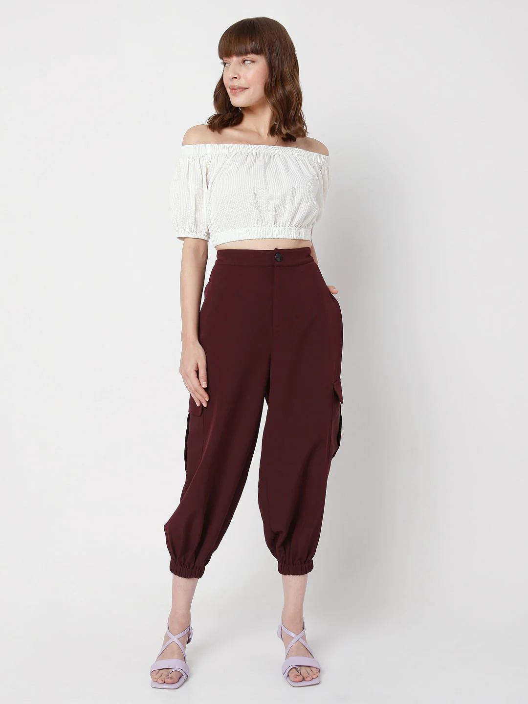 Maroon Baggy Pants - Image 6