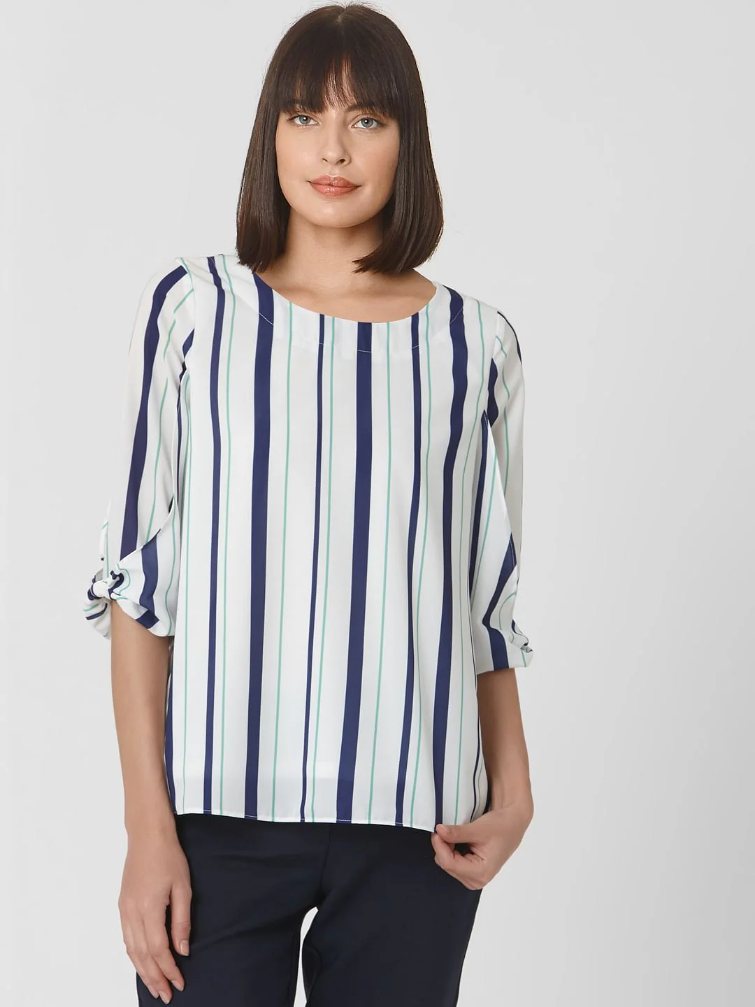 White Striped Top - Image 2