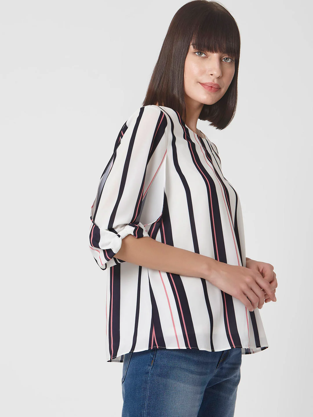 White Striped Top - Image 3