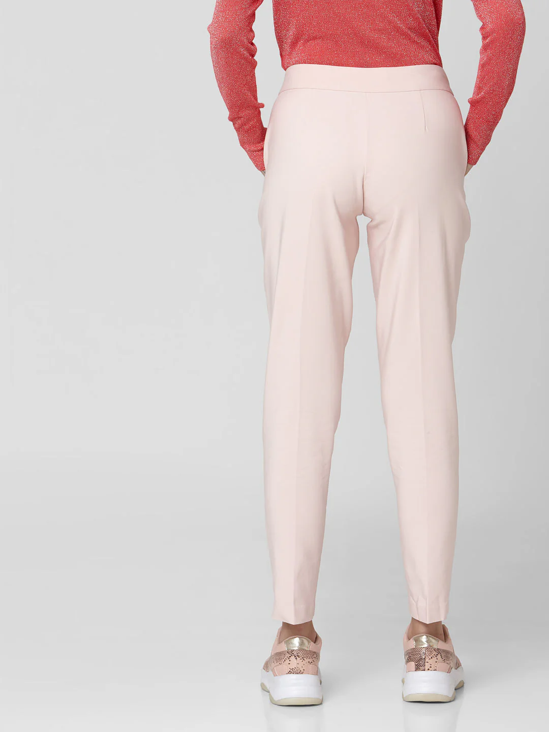 Pink Mid Rise Pants - Image 4