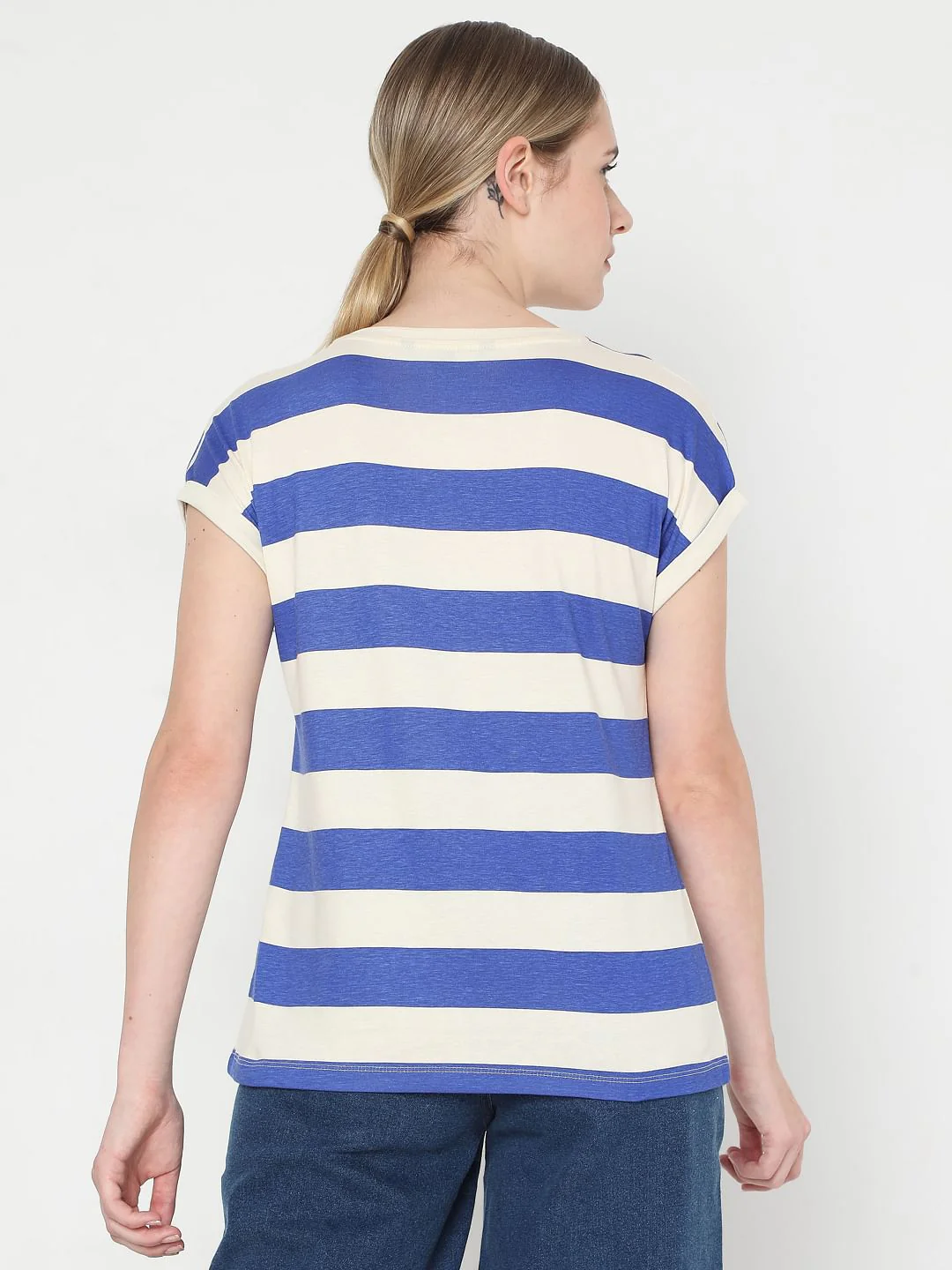 Blue Striped T-Shirt - Image 4