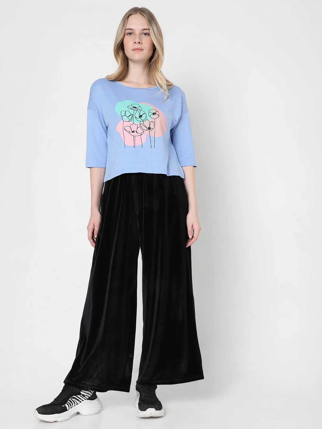 Blue Graphic Print T-Shirt - Image 5