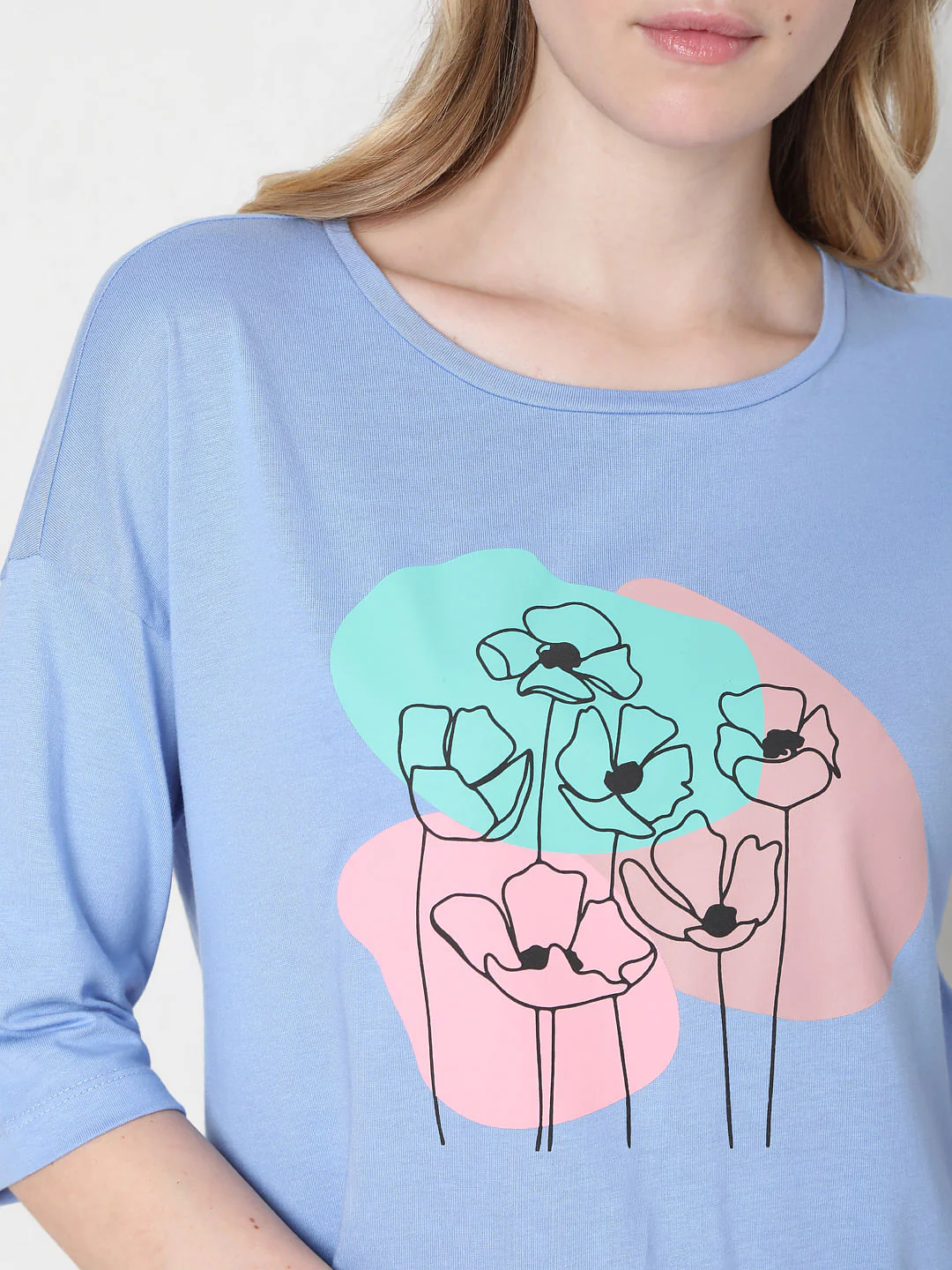 Blue Graphic Print T-Shirt - Image 6