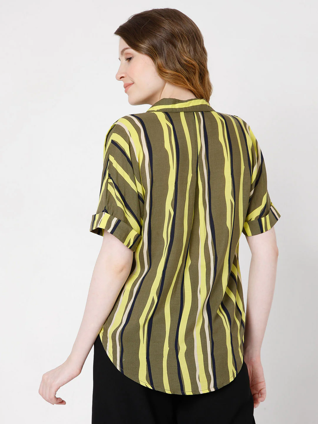 Green Vertical Stripe Top - Image 4