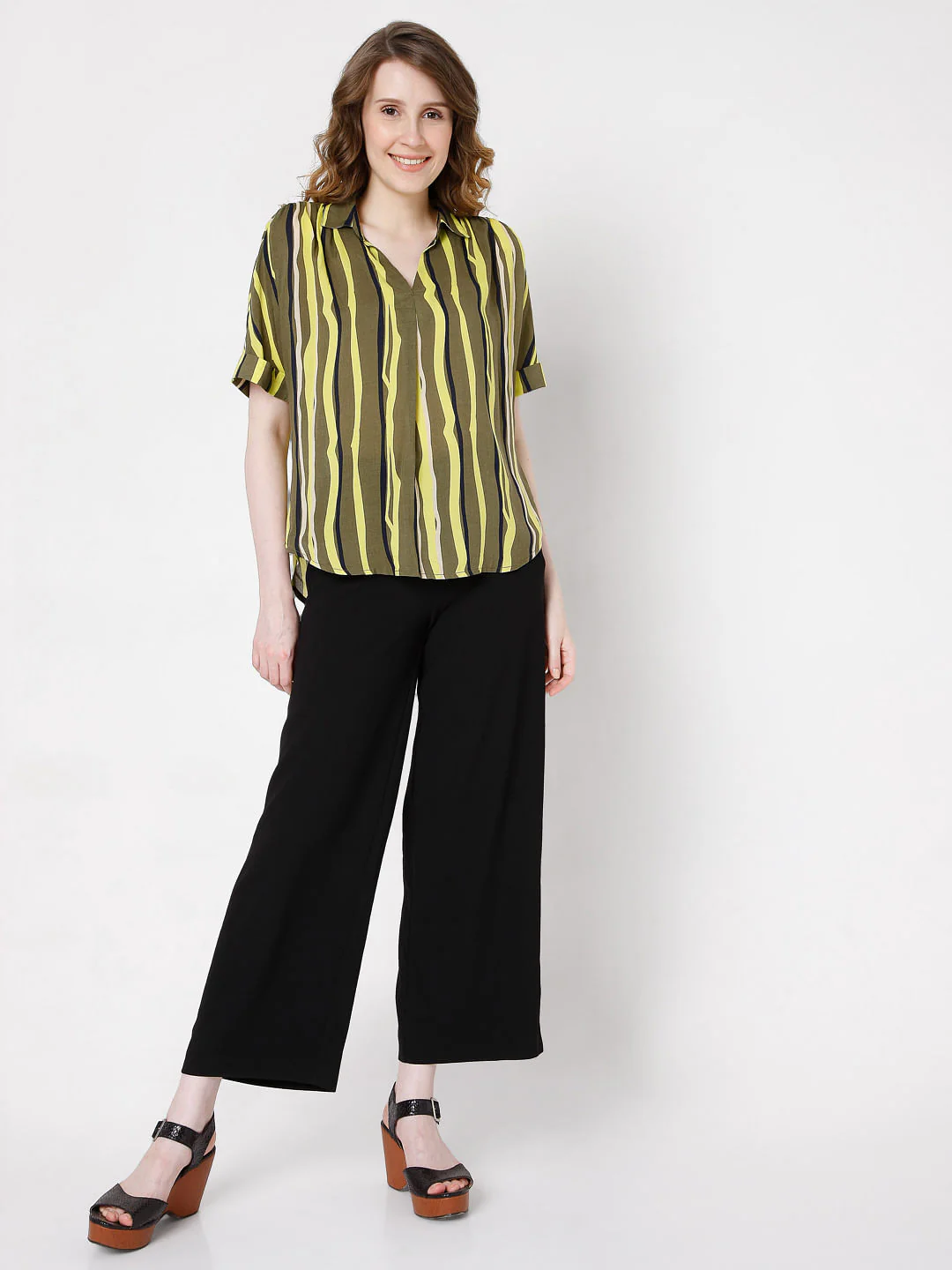 Green Vertical Stripe Top - Image 5