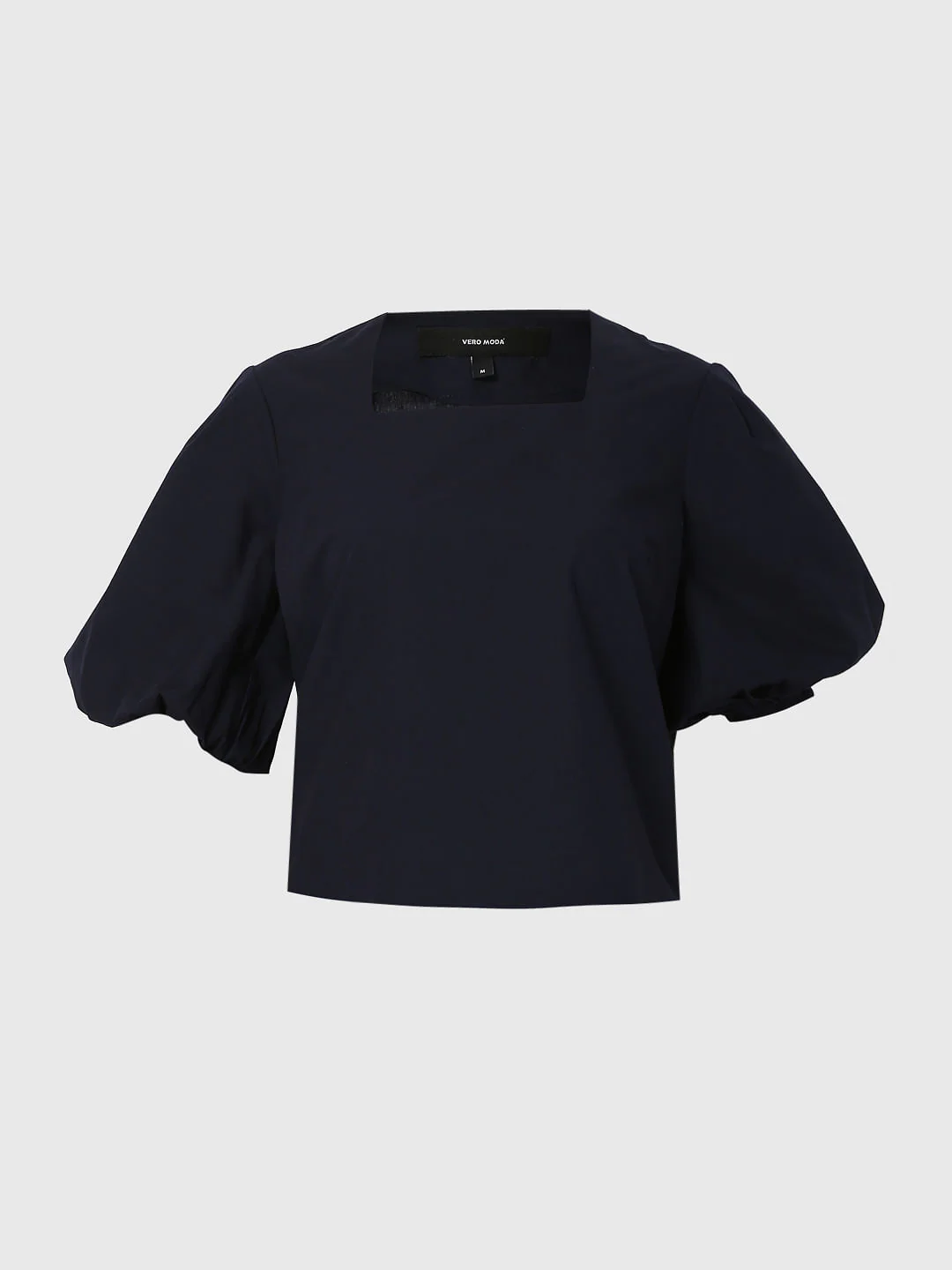 Navy Blue Square Neck Top - Image 7