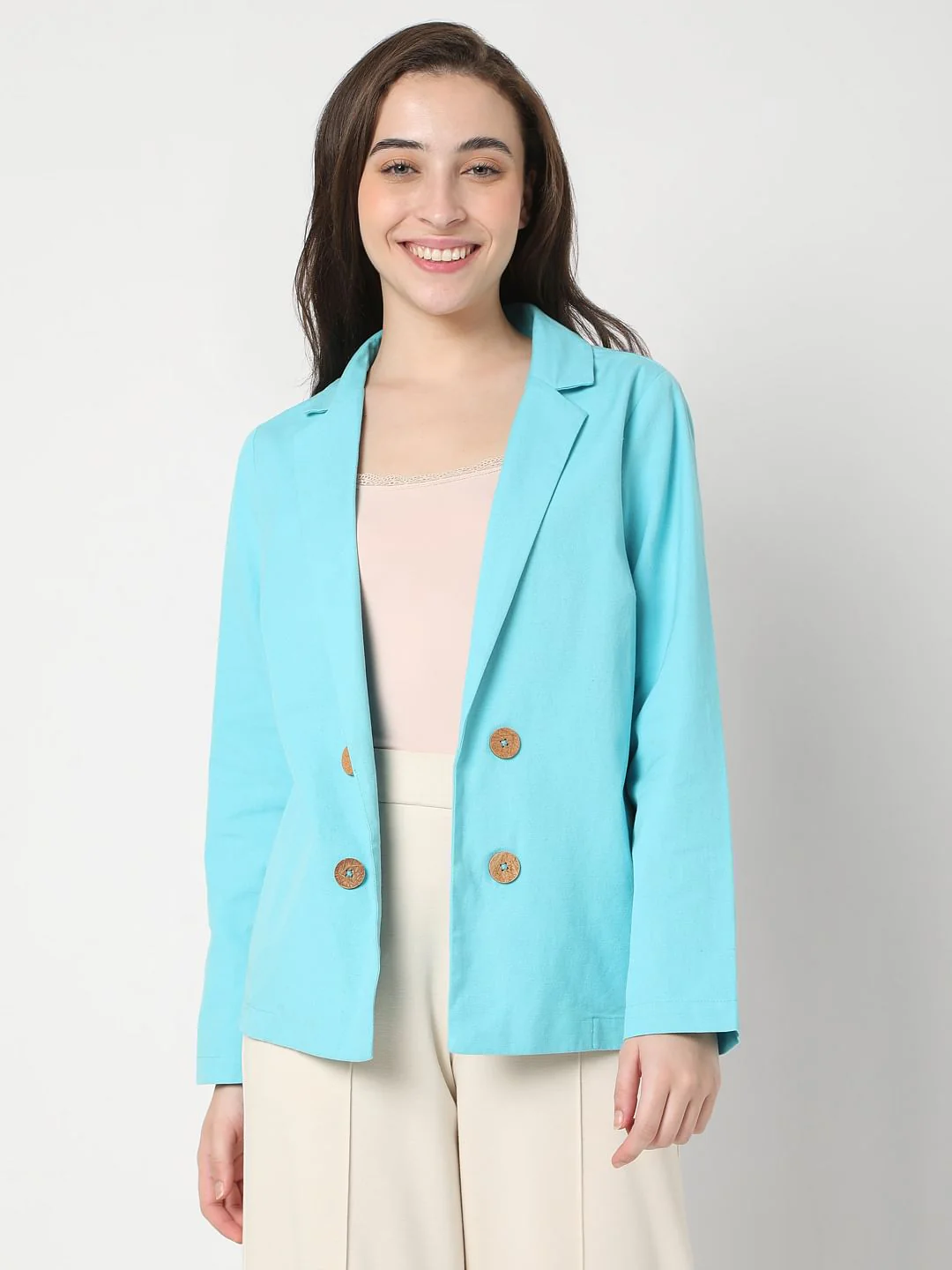Light Blue Co-Ord Set Blazer - Image 2