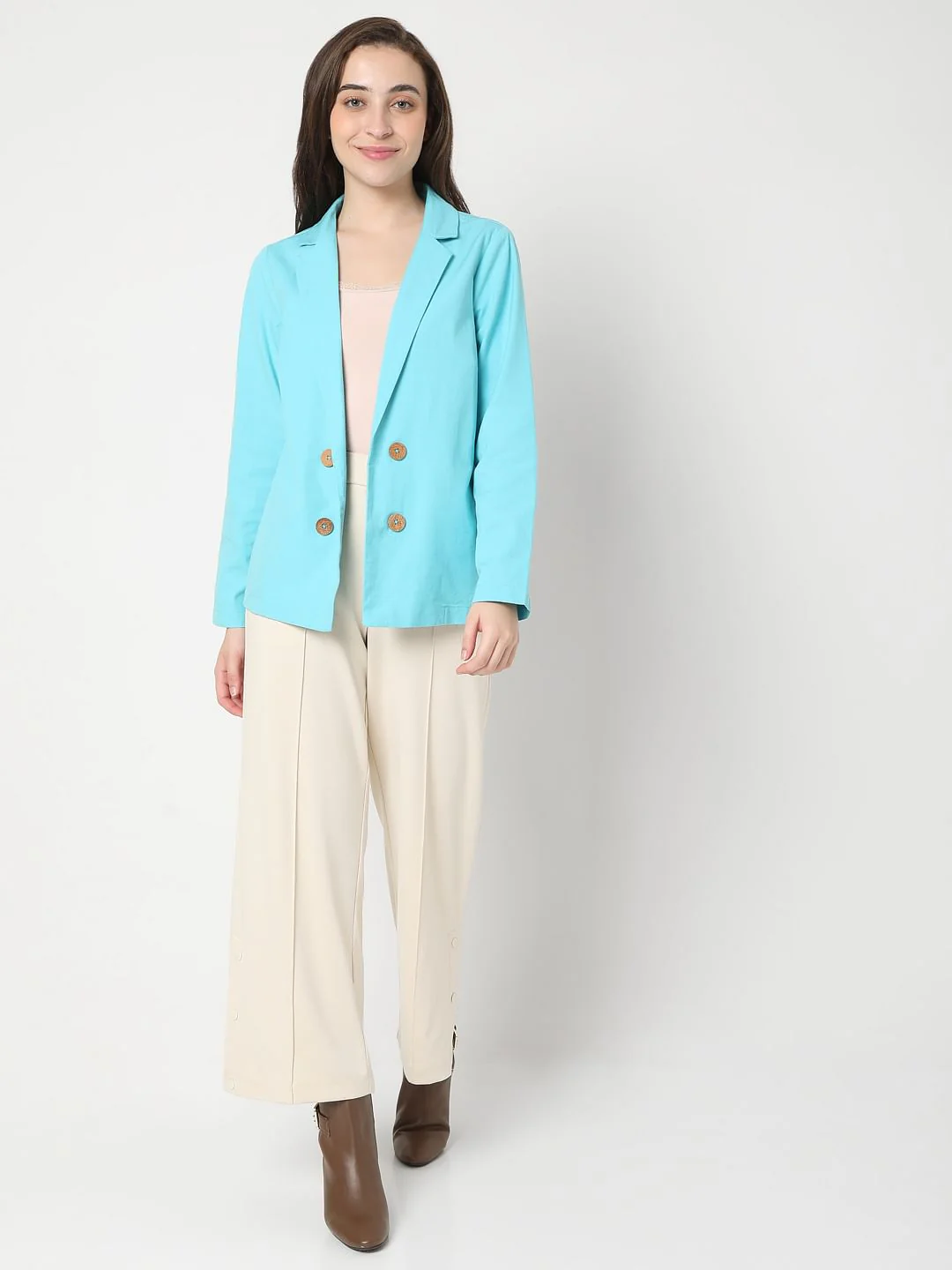Light Blue Co-Ord Set Blazer - Image 5