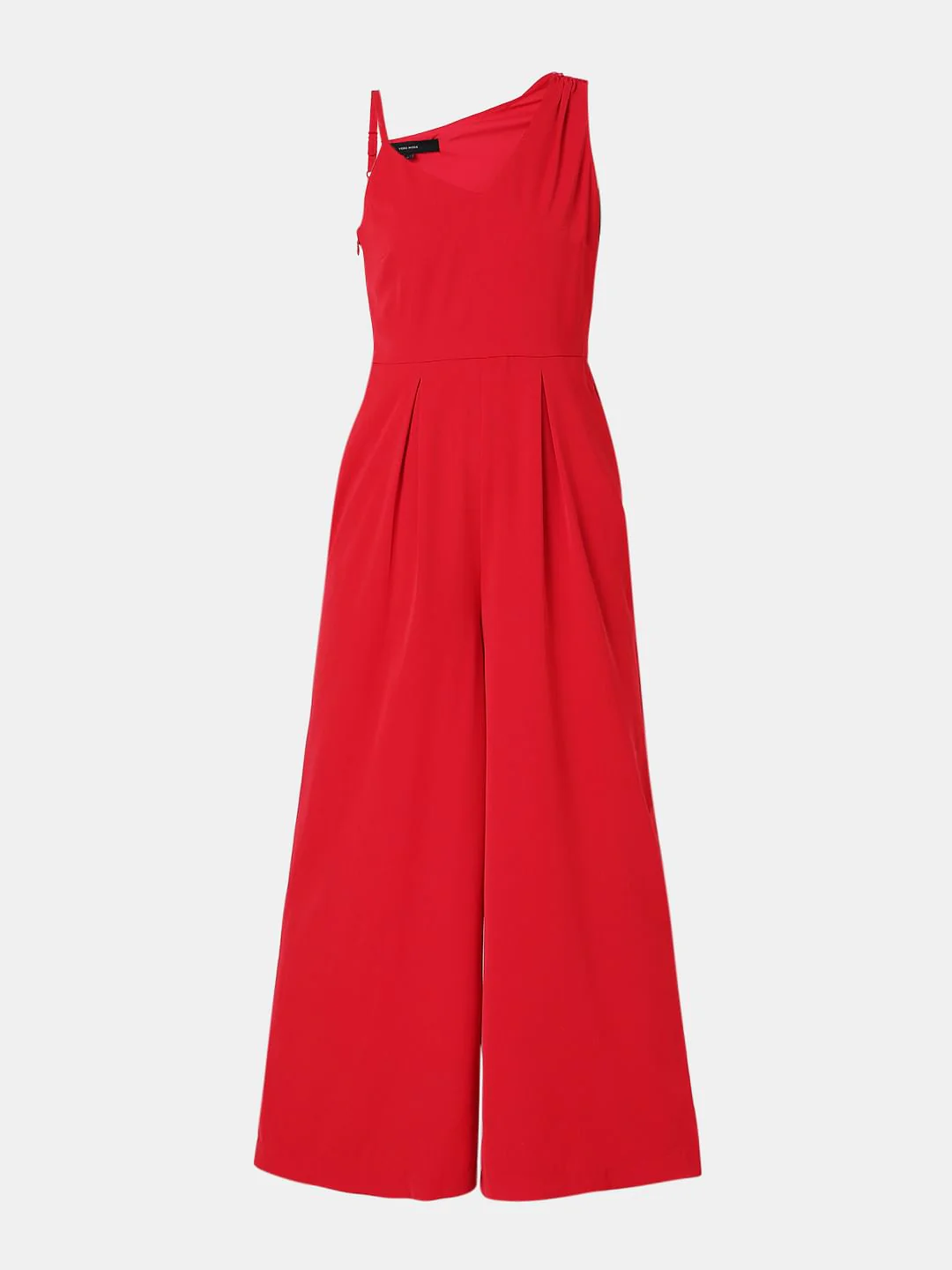 Red One Shoulder Jumpsuit - Image 6