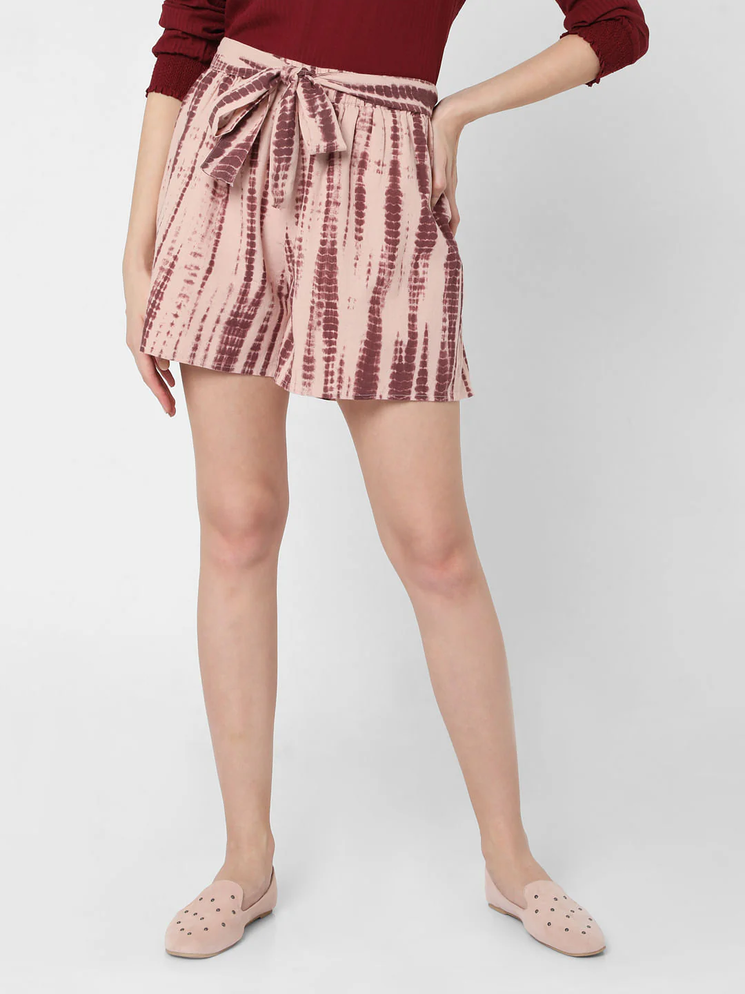 Pink Organic Cotton Tie Dye Shorts - Image 2
