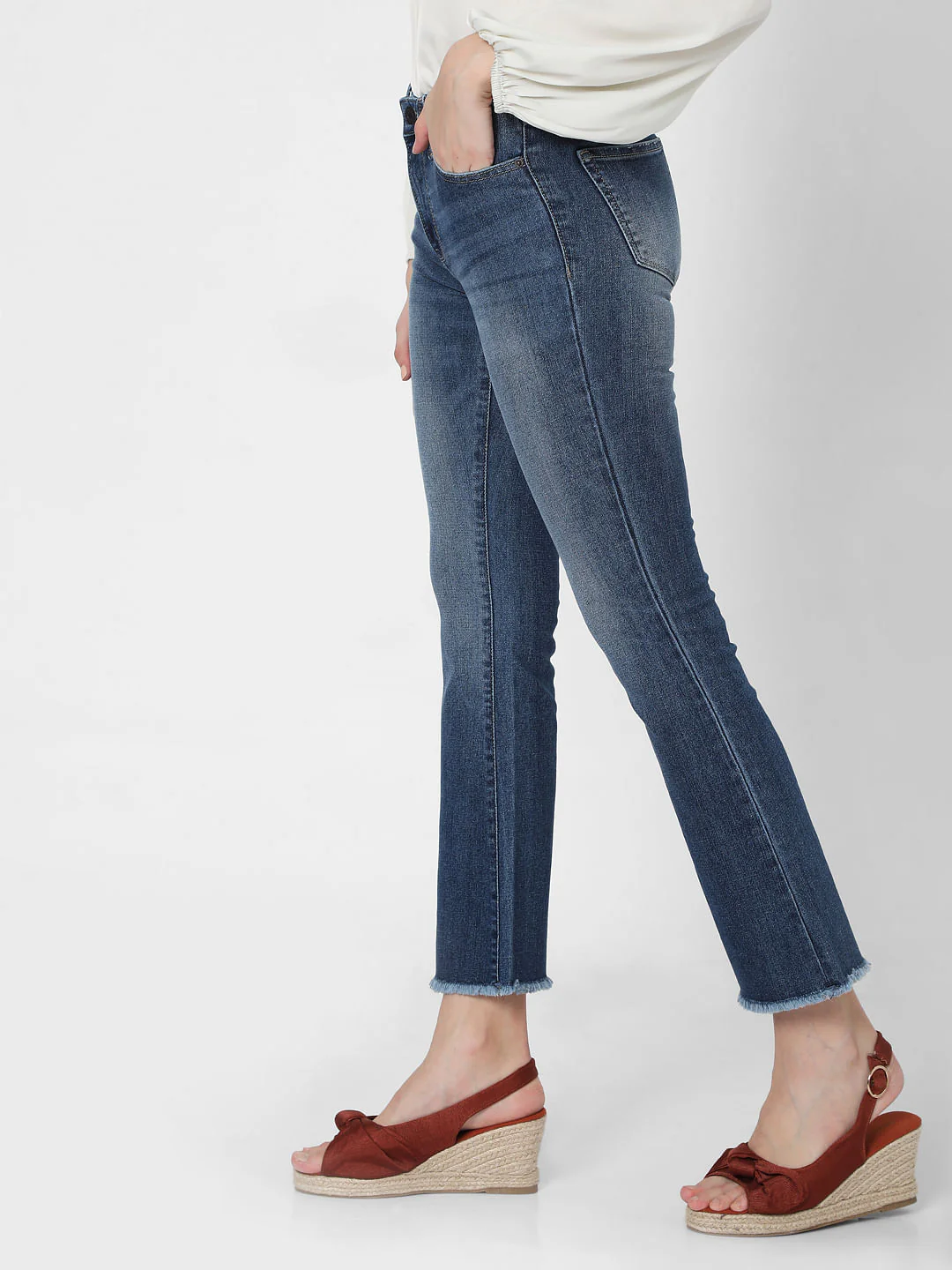 Black Mid Rise Bootcut Jeans - Image 3