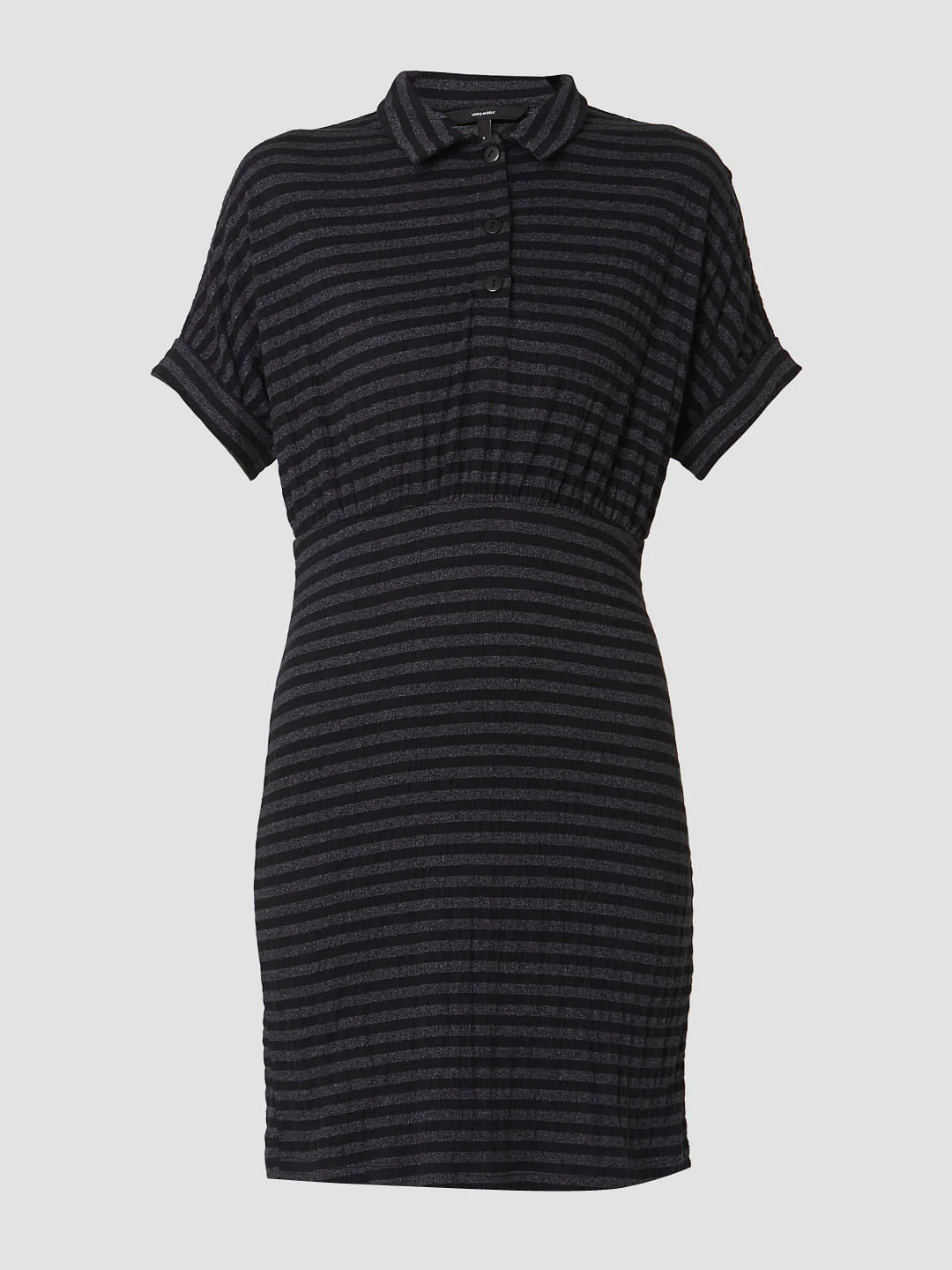 Black Striped Shirt Dress - Image 6
