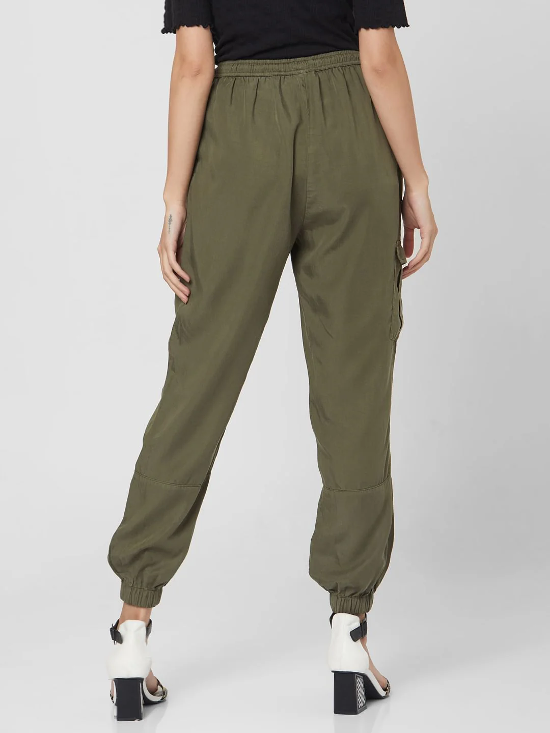 Green Mid Rise Pants - Image 4