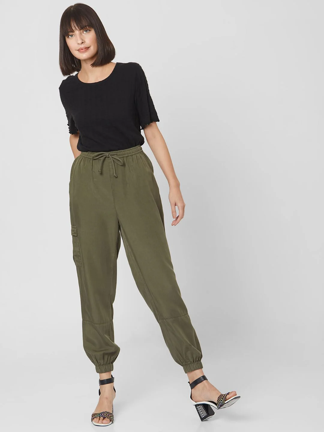 Green Mid Rise Pants - Image 6