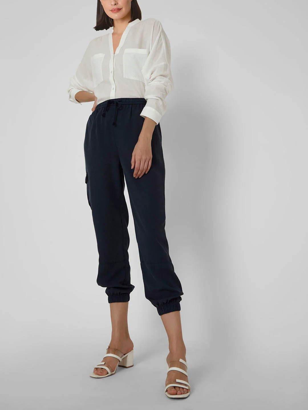 Navy Blue Joggers - Image 2