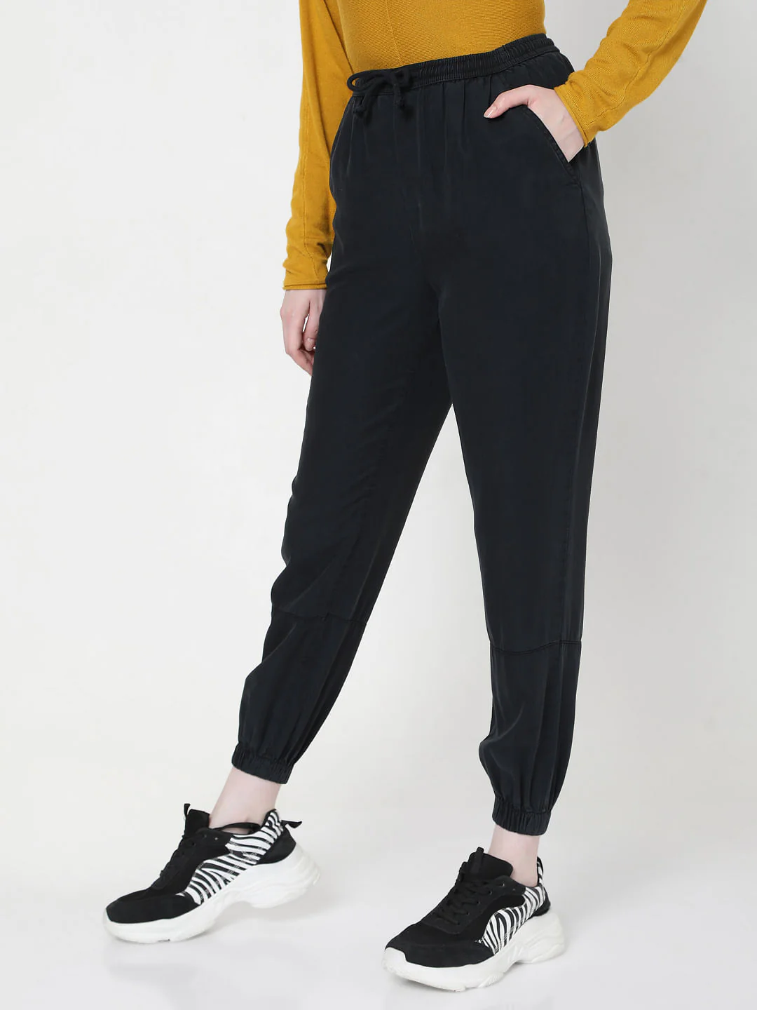 Blue Mid Rise Pants - Image 3
