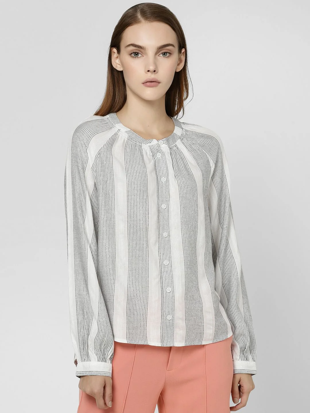 White Striped Shirt