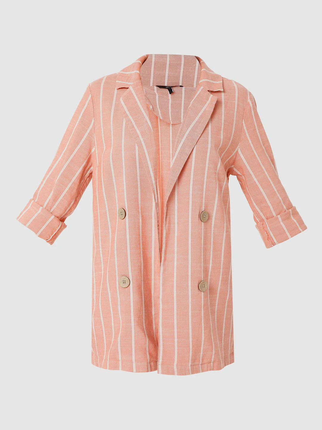Peach Striped Co-Ord Set Blazer - Image 7