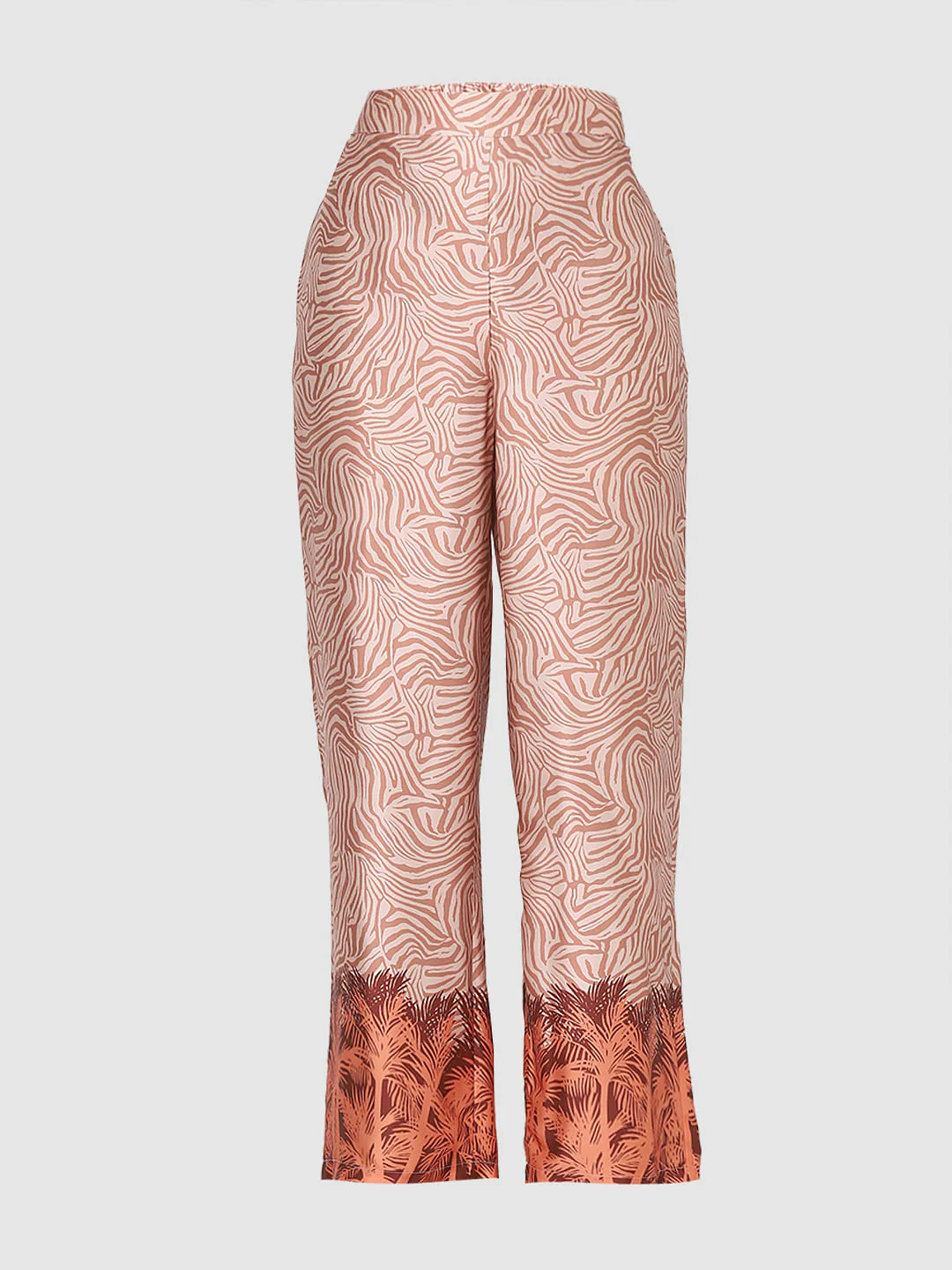 Orange Printed Co-Ord Set Pants - Image 7