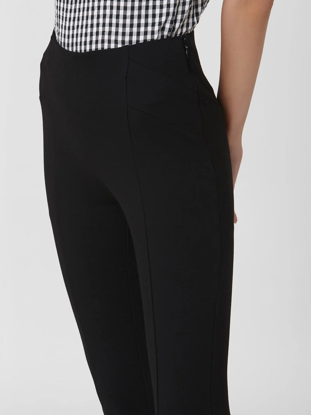 Black High Rise Skinny Fit Leggings - Image 5