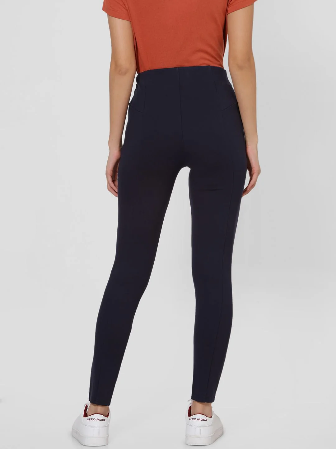 Navy Blue High Rise Leggings - Image 3