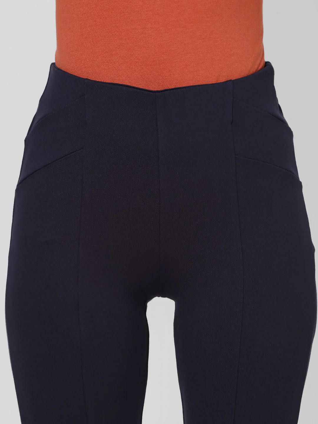 Navy Blue High Rise Leggings - Image 5