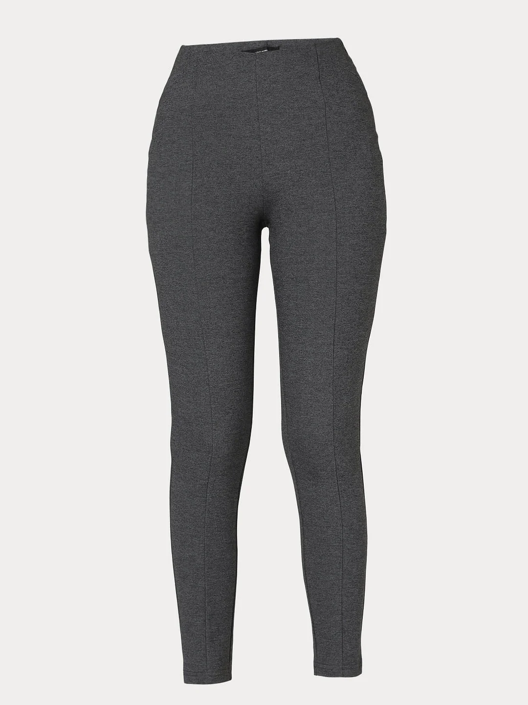 Grey High Rise Leggings - Image 7