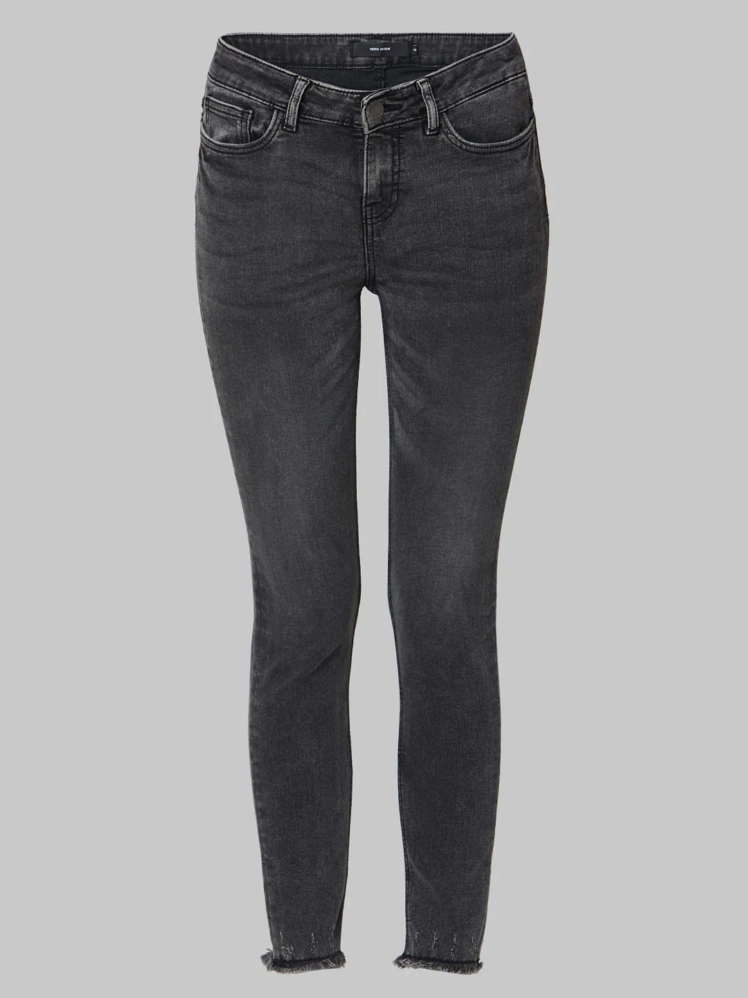 Black Mid Rise Washed Skinny Jeans - Image 7