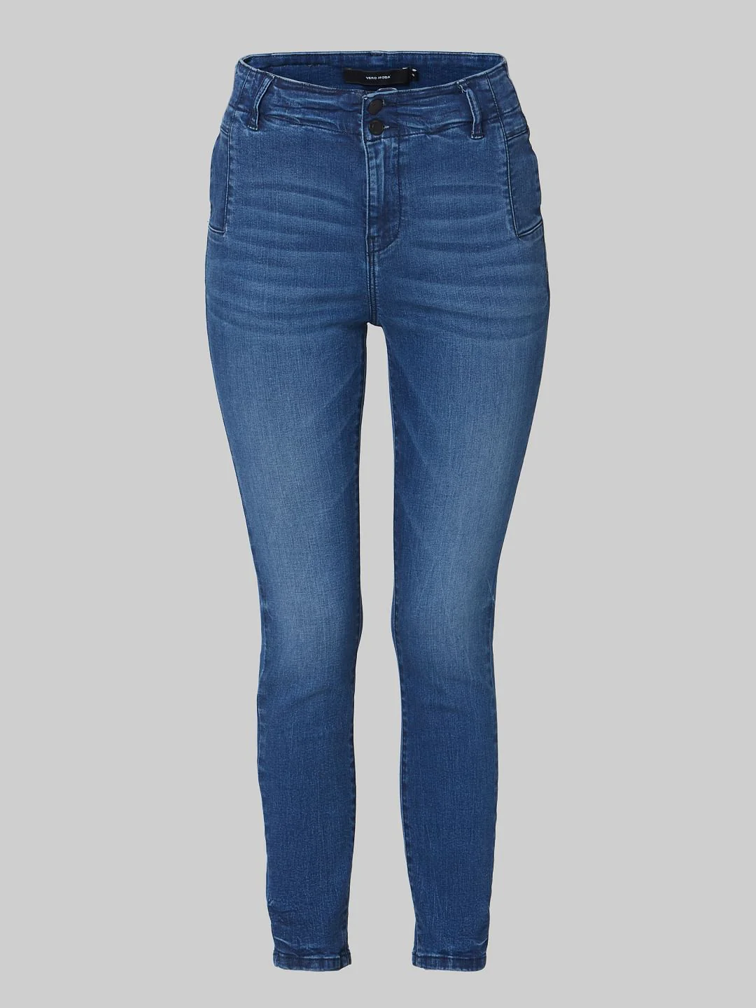 Blue High Rise Skinny Jeans - Image 7