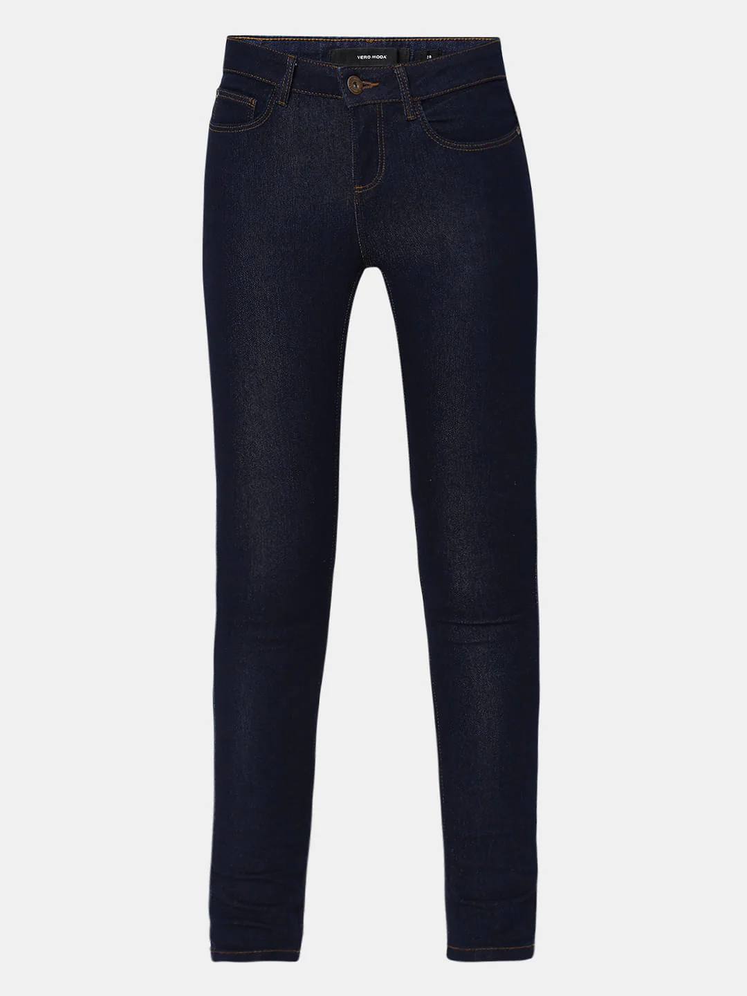 Dark Blue Mid Rise Wendy Skinny Jeans - Image 6