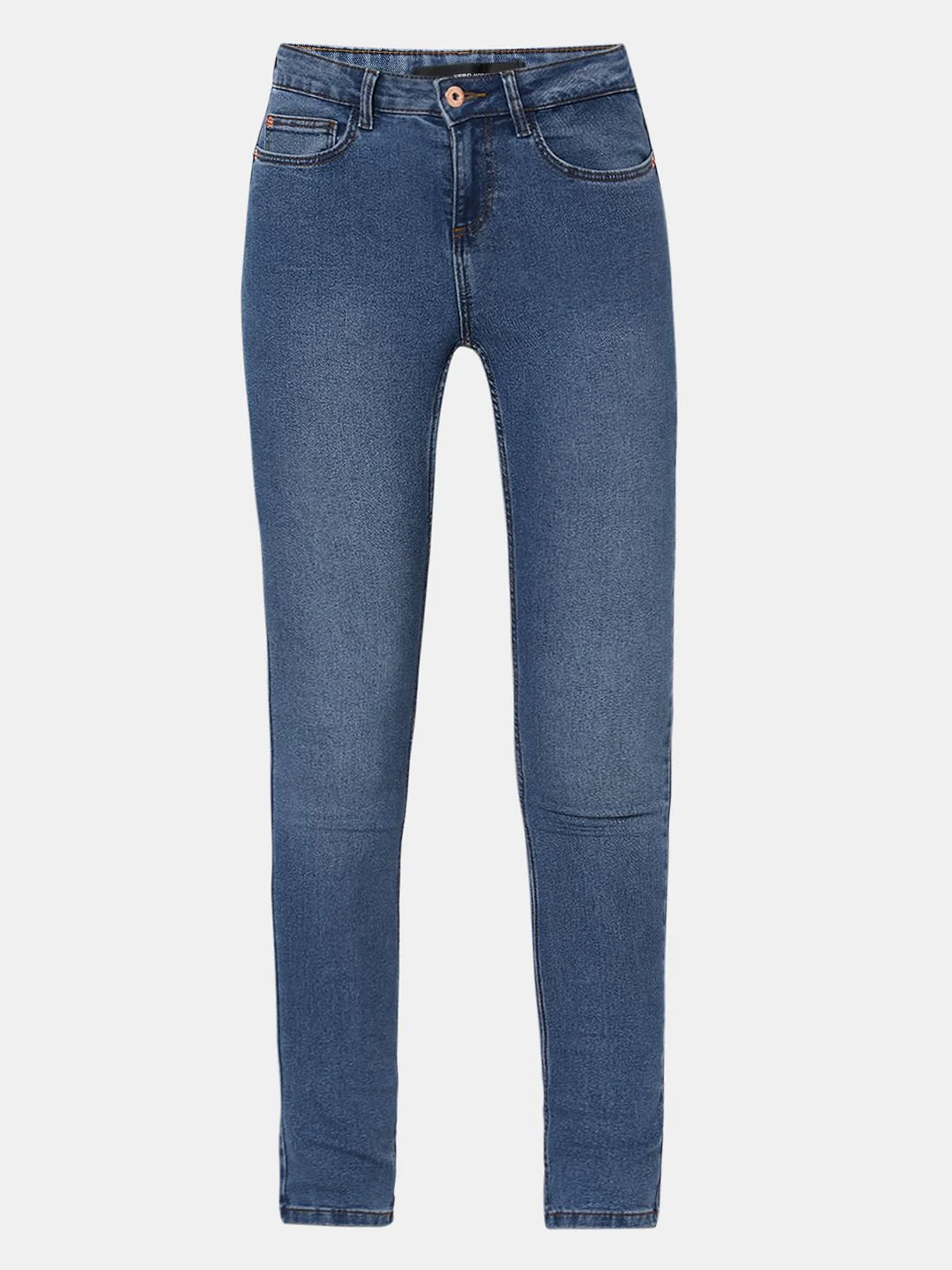 Blue Mid Rise Wendy Skinny Jeans - Image 6