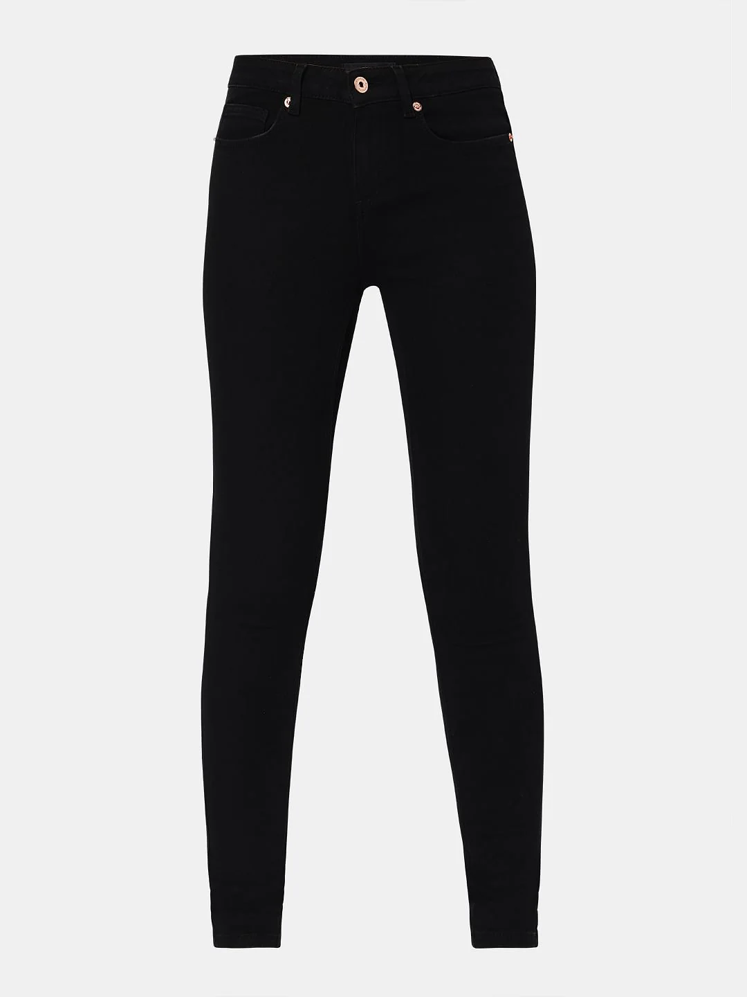 Black Mid Rise Wendy Skinny Jeans - Image 6