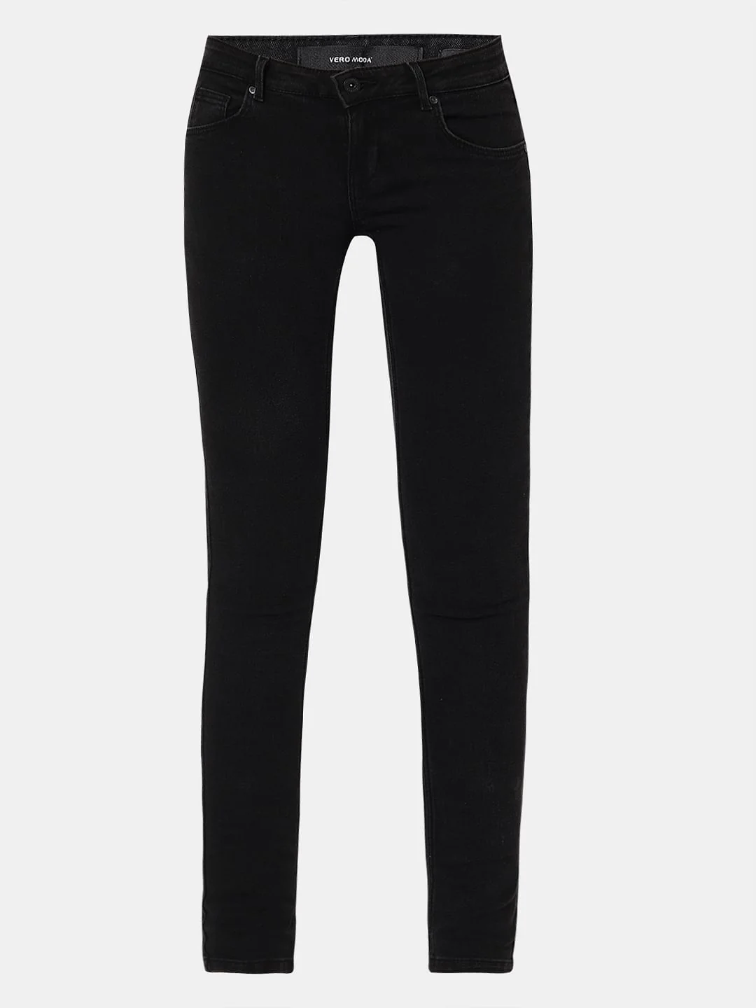 Dark Grey Low Rise Wendy Skinny Jeans - Image 6