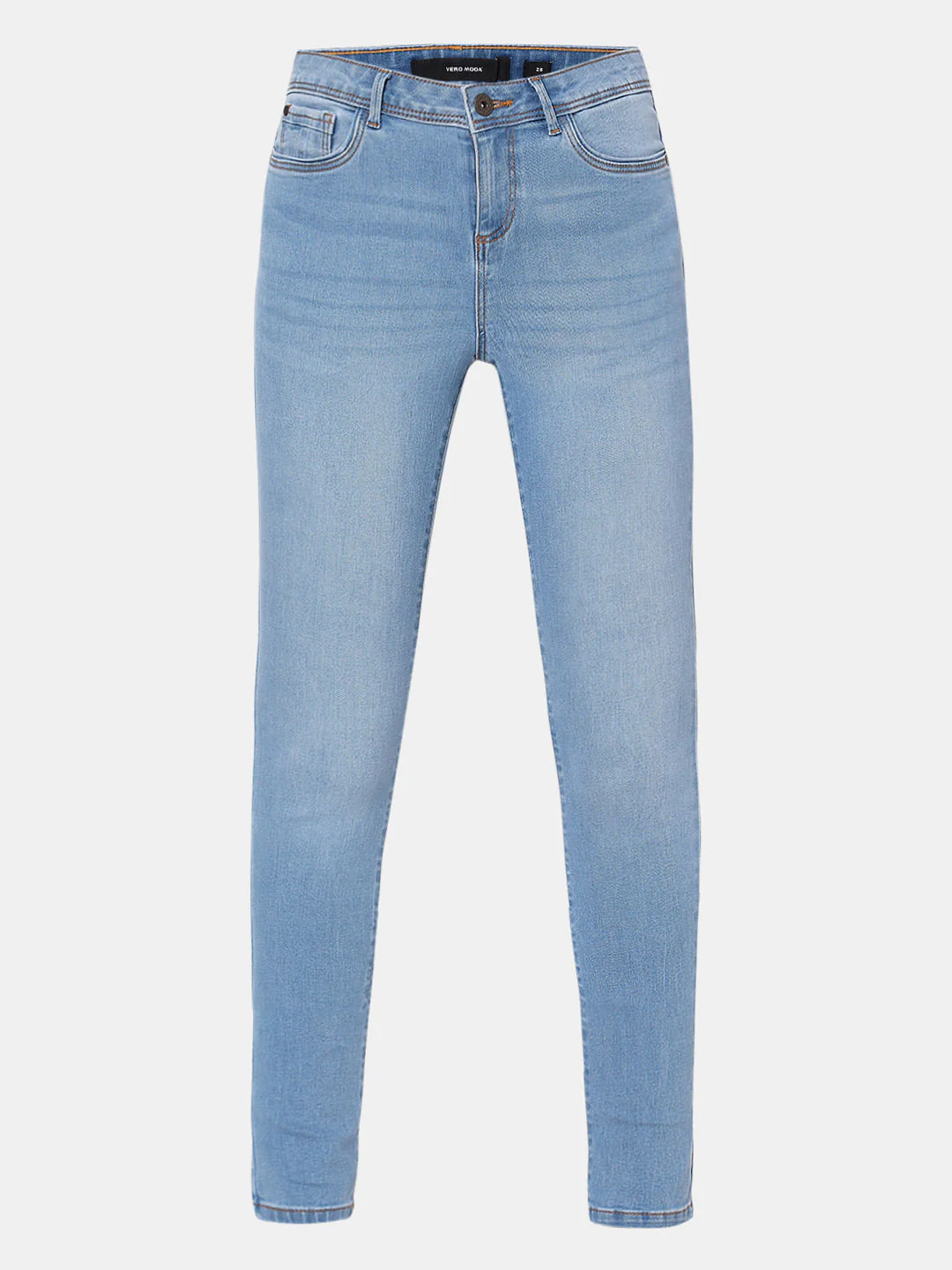 Light Blue Mid Rise Wendy Skinny Jeans - Image 6