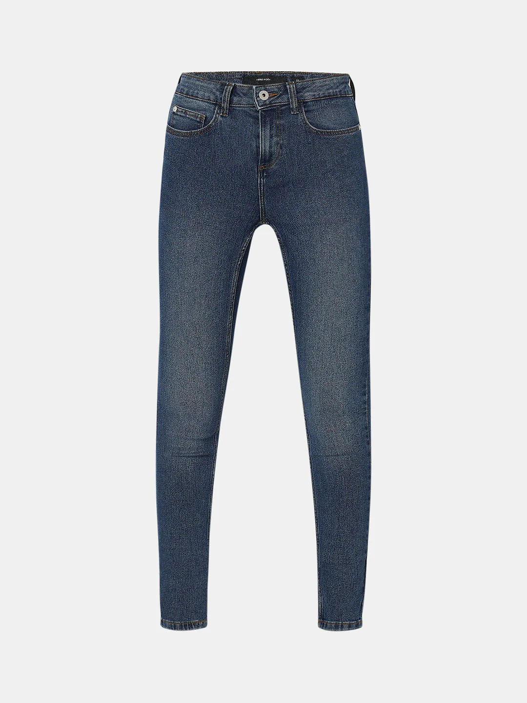 Blue Mid Rise Wendy Skinny Fit Jeans - Image 7