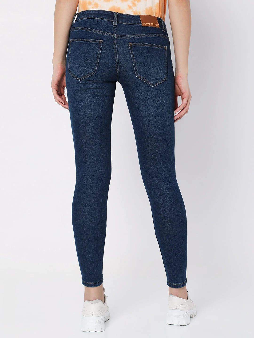 Dark Blue Low Rise Wendy Skinny Jeans - Image 3