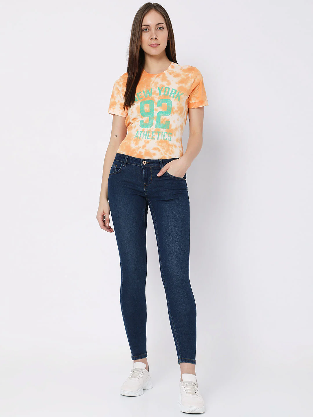 Dark Blue Low Rise Wendy Skinny Jeans - Image 5