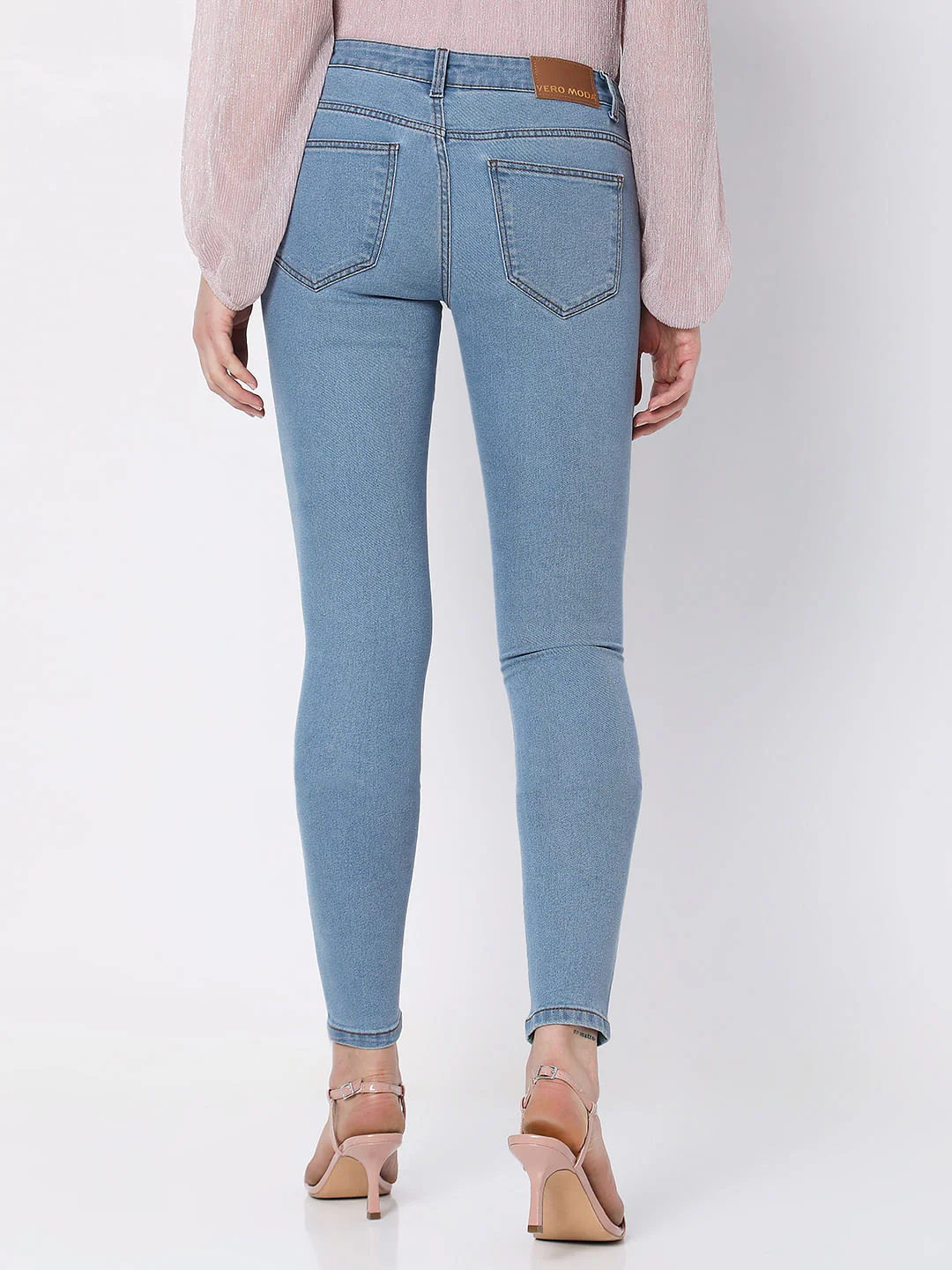 Light Blue Low Rise Wendy Skinny Jeans - Image 3