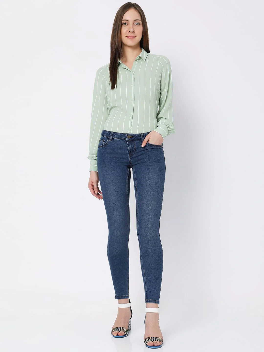 Blue Low Rise Wendy Skinny Jeans - Image 5