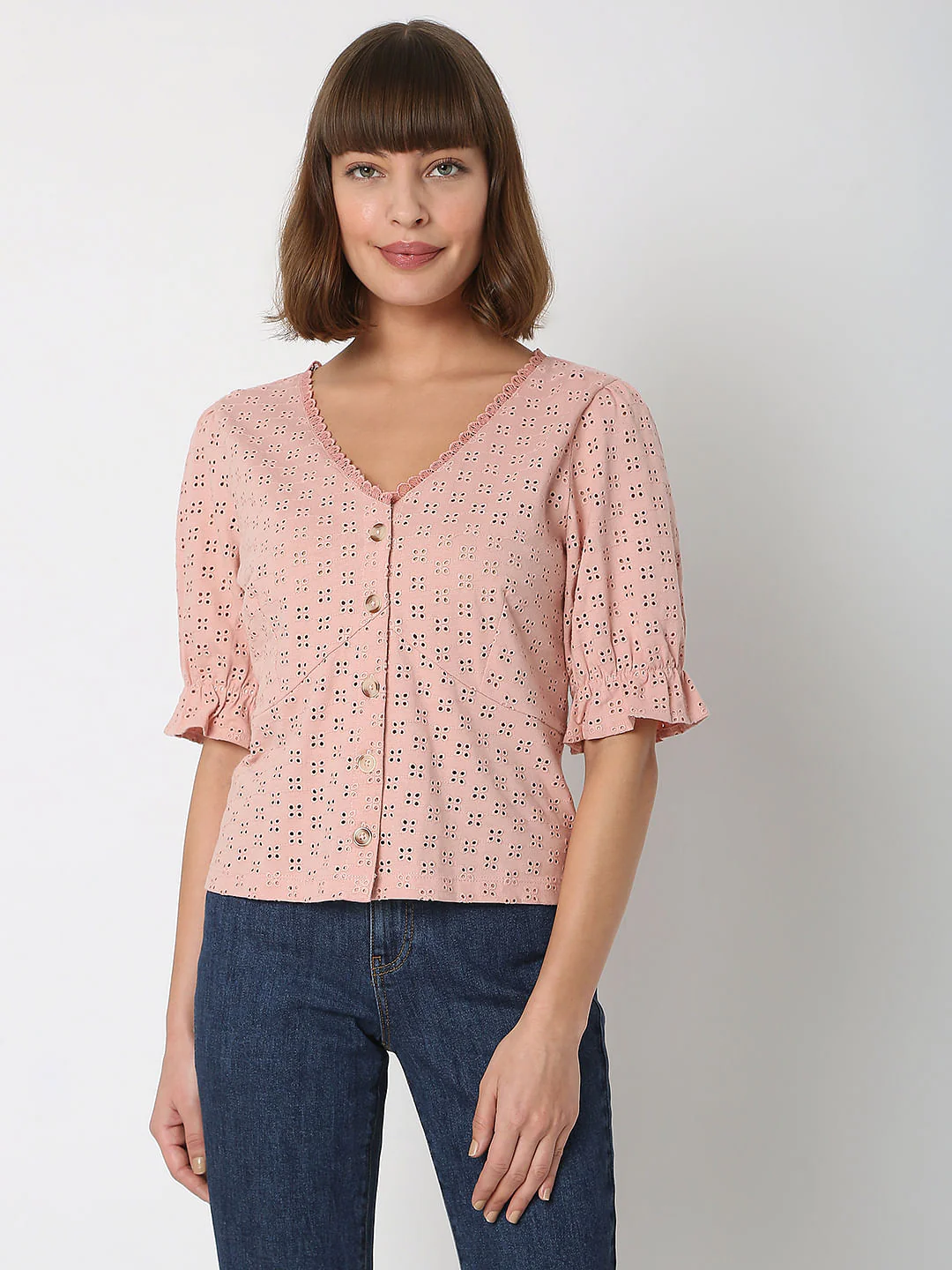 Pink Schiffli Top - Image 2