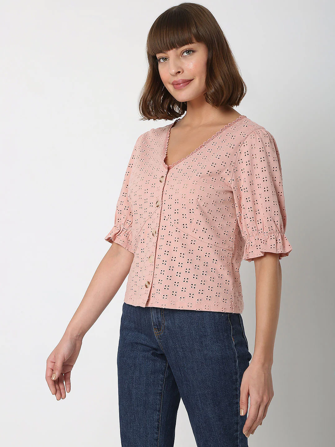 Pink Schiffli Top - Image 3