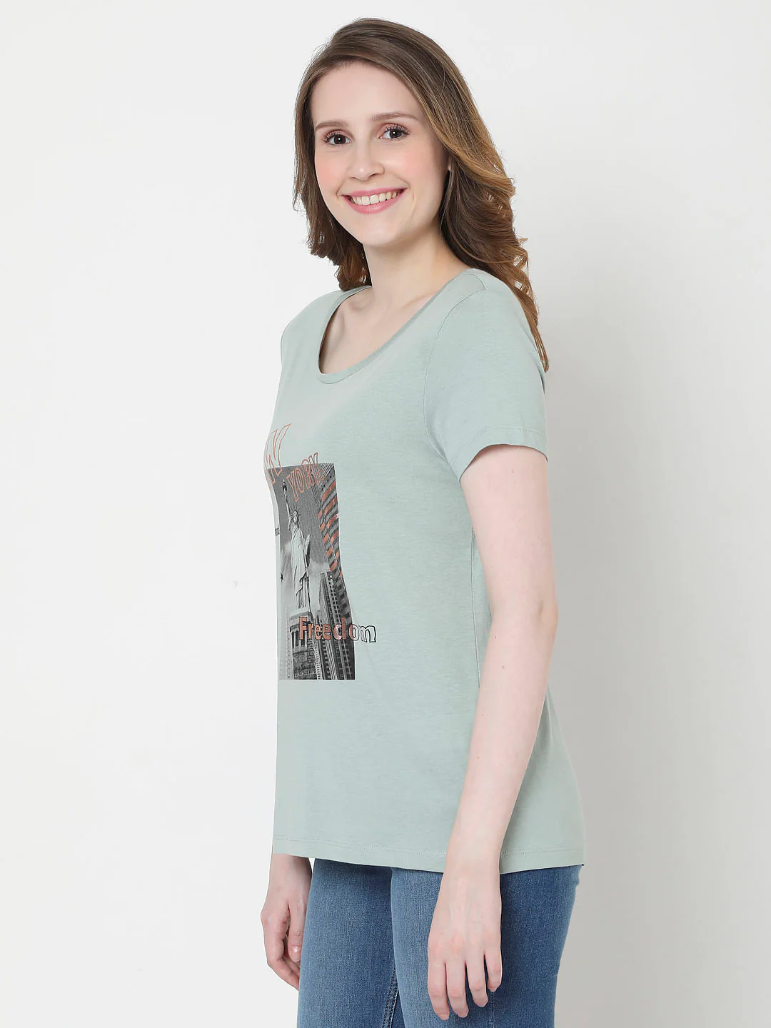 Green Graphic Print T-Shirt - Image 3