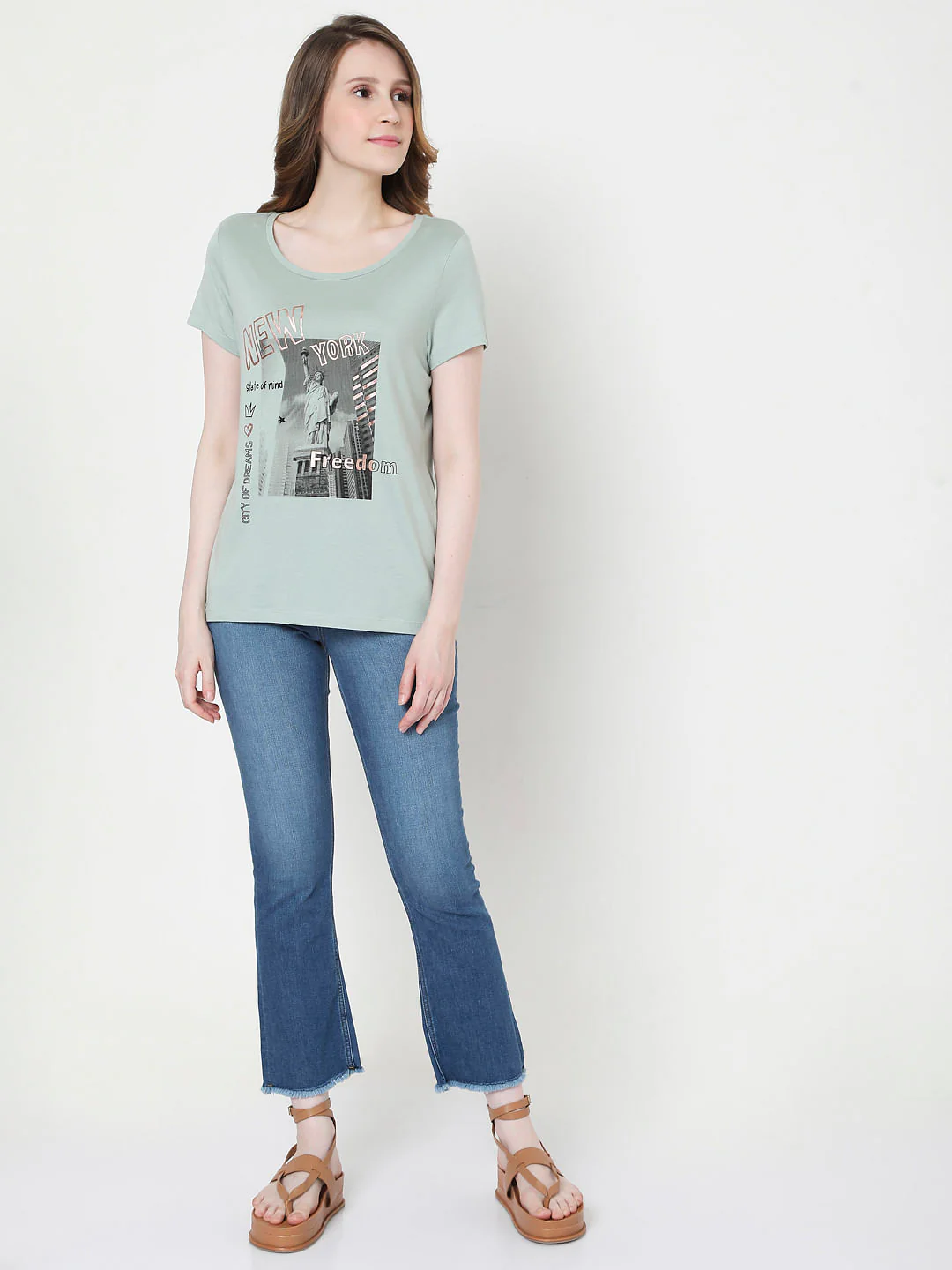 Green Graphic Print T-Shirt - Image 5