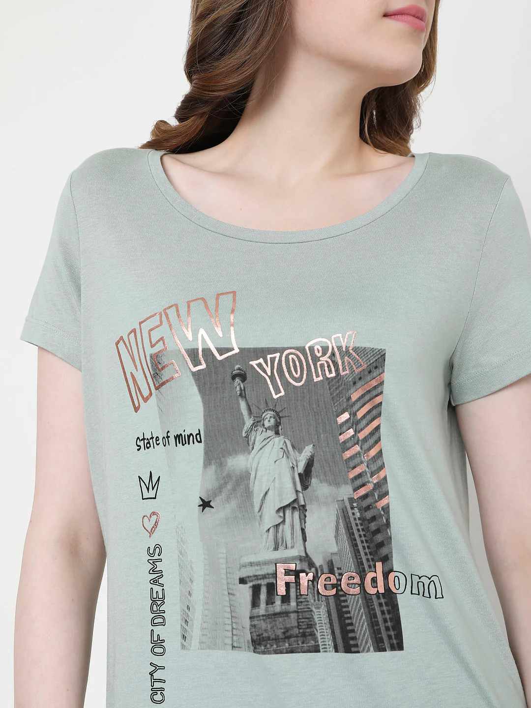Green Graphic Print T-Shirt - Image 6