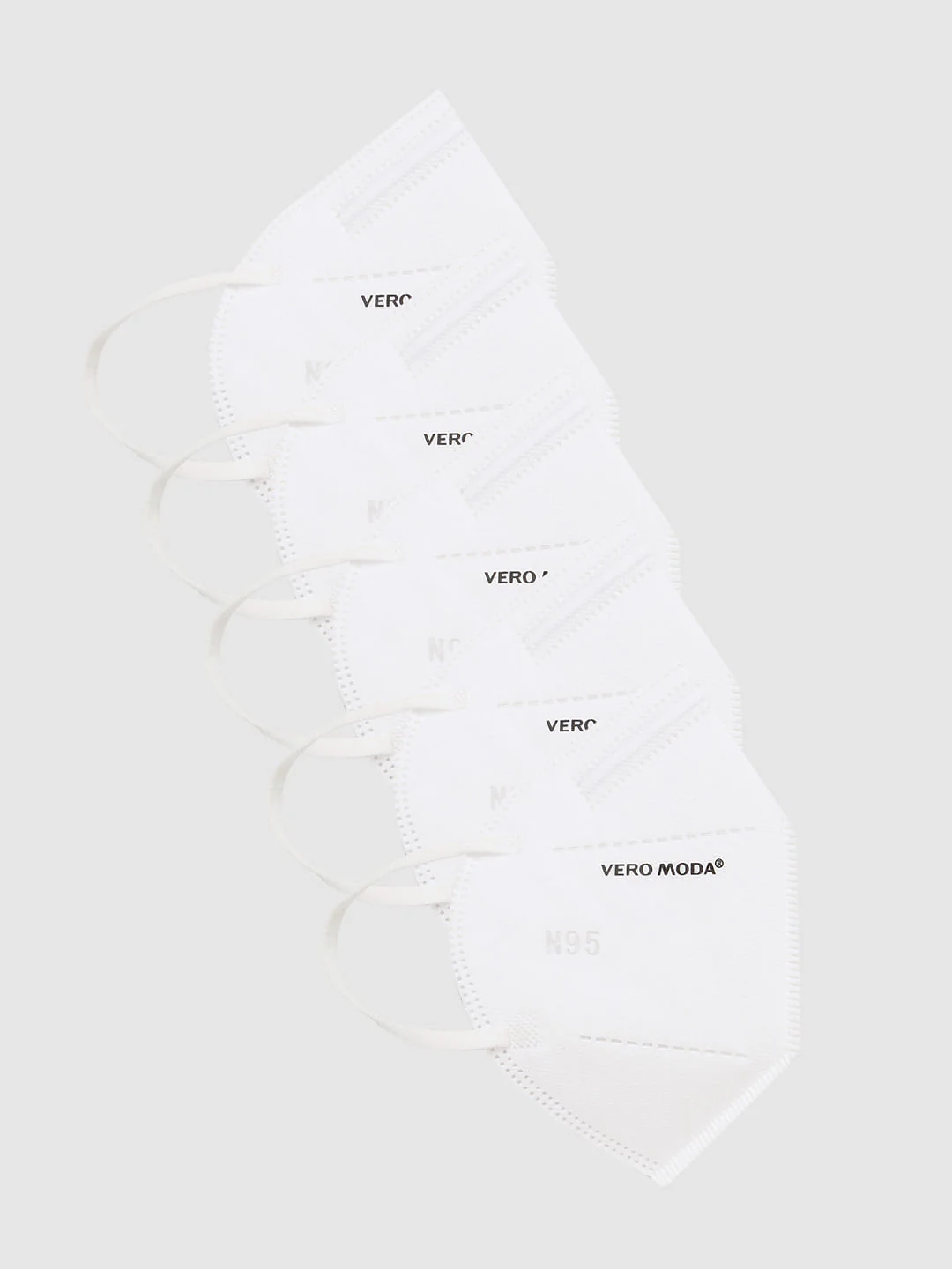 Pack Of 5 White N95 5Ply Anti-Bacterial Mask - Image 2