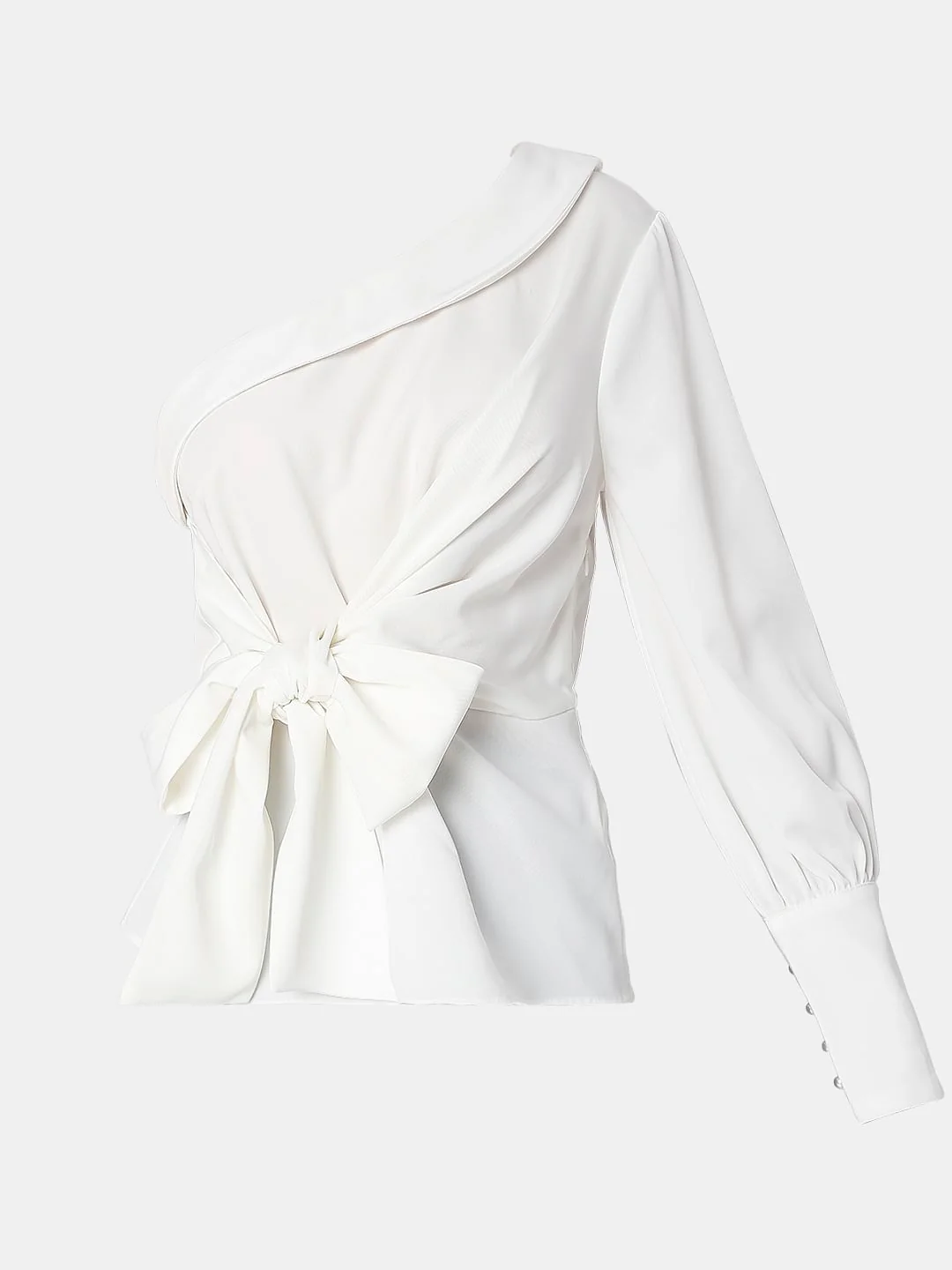 White One-Shoulder Top - Image 7