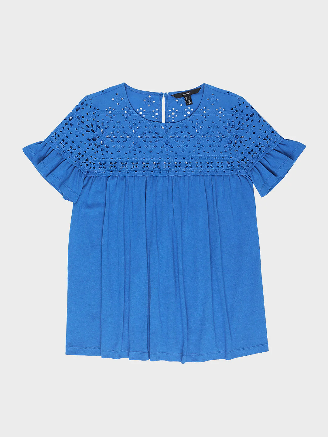 Blue Schiffli Embroidered Top - Image 7