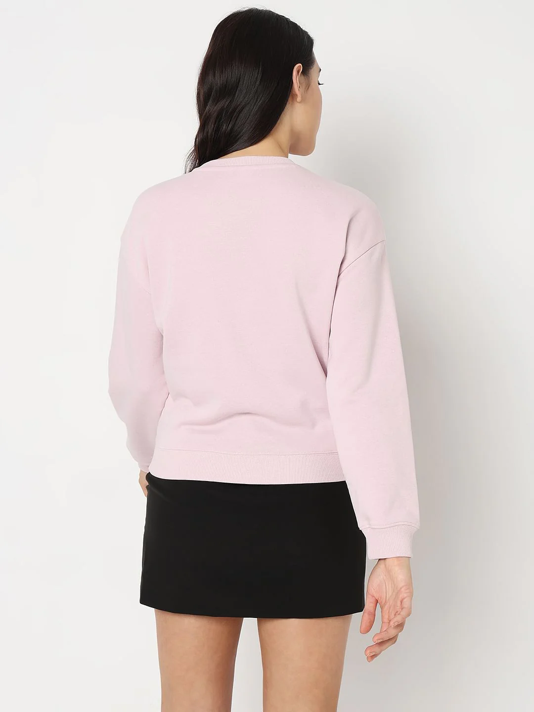 Orchid Pink Graphic Printed Sweatshirt - Image 4