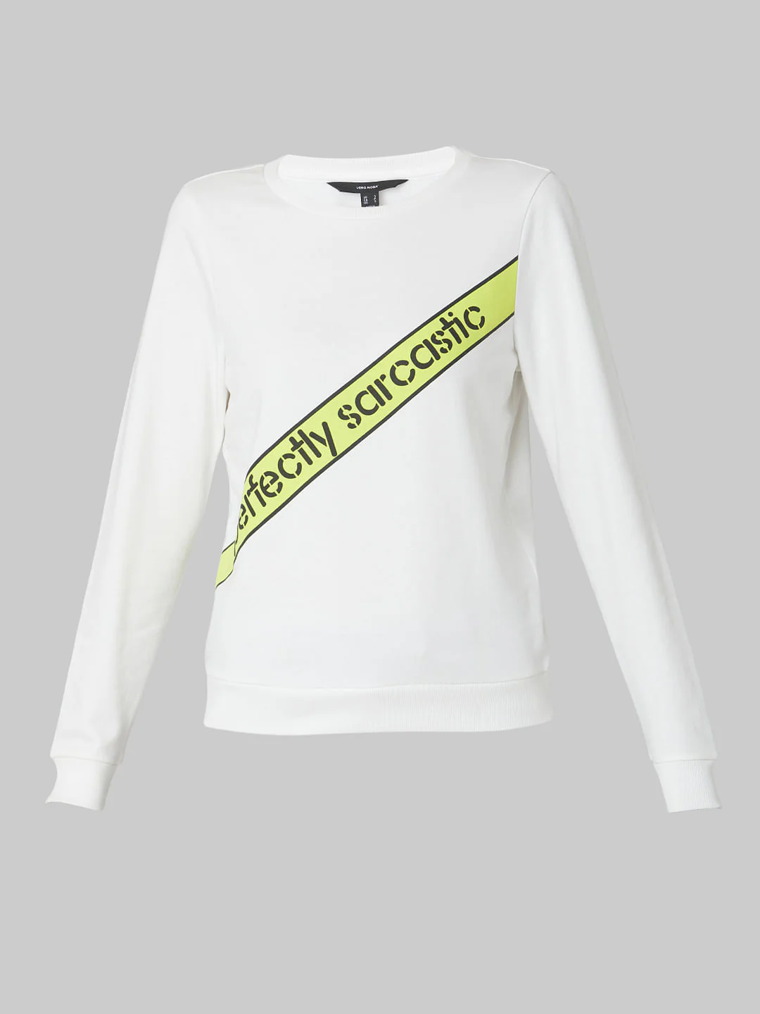White Slogan Print Sweatshirt - Image 7